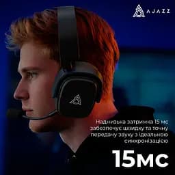 Ігрові навушники Ajazz AHM09 MAX Black/Gray/Yellow (AHM09-MAX-BGY) [161111] - мініатюра 14
