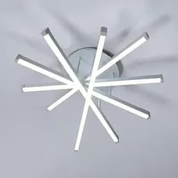 Сучасна біла LED люстра Diasha SX815/5WH 70W до 16 м2 геометрія