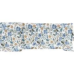 Бортики в дитяче ліжечко Cosas California Flowers 30 х 120 см (WeltBed_FlowersWashBlueWhite_30x120)