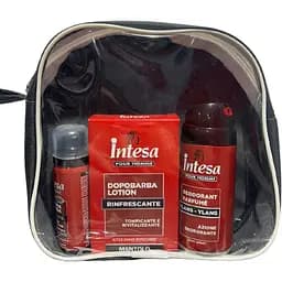 Подарочный набор Intesa №1 Дезодорант 150 мл + Лосьон после бритья 100 мл + Пена для бритья 50 мл в косметичке