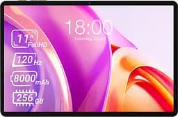 Планшет TECLAST T50 Plus (2025) 11" 6ГБ, 256ГБ, LTE, 8000мА рік, Android, сірий