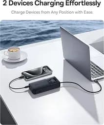 Зовнішній акумулятор Baseus 65W 20000 mAh Free2pull Retractable For Macbook Laptop - мініатюра 6