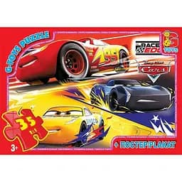 Детский пазл классический Тачки Z10187 плакат 35 элементов