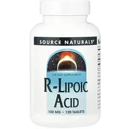 R-ліпоєва кислота Source Naturals R-Lipoic Acid 100 мг 120 таблеток