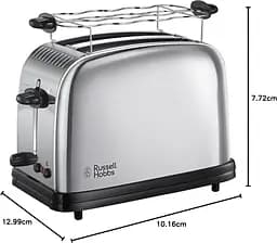 Тостер Chester 1670Вт, підігрів, метал. Russell Hobbs kuh0014894 - мініатюра 4