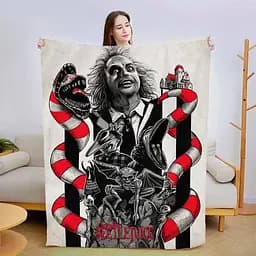 Плед плюшевий подарунковий 3D BEETLEJUIC 160х200 см