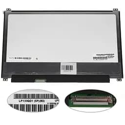 Матриця 13.3 LP133QD1-SPB2 3200х1800, 40pin eDP, LED, SLIM вертикальні вушки, матова, роз'єм ліворуч знизу для ноутбука