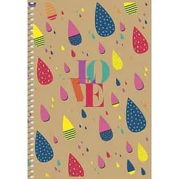 Тетрадь для записей Student А5, без линовки, спираль, 96 л., Капельки (A5-SC-096-6114)