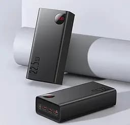 АКБ зовнішній - Умб Baseus Adaman Digital Display 400000 mAh 22.5 W Black (PPAD020001) - мініатюра 5