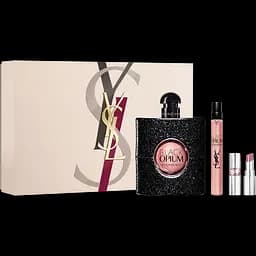 Набор Yves Saint Laurent Black Opium 90 мл парфюмированная вода, 10 мл мини, помада