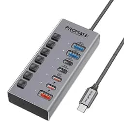 USB-Хаб Promate на 7 портів (gegahub-10g)