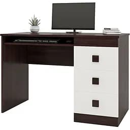 Стіл письмовий Еверест Соната венге темний/білий (EVR-2176)