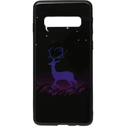 Чохол-накладка Toto Night Light Print Glass Case Samsung Galaxy S10 Deer