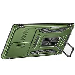 Ударостійкий чохол Camshield Army Ring для Samsung Galaxy S23 Ultra Оливковий / Army Green - мініатюра 3