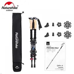 Трекінгова палиця телескопічна Naturehike (NH20DS003) 135 см - мініатюра 6