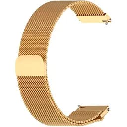 Універсальний ремінець для смарт-годинників DK Metal Milanesse Loop Magnetic Band 22mm Gold [78203]