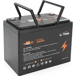 Аккумулятор Li Time LiFePO4 12V (12.8V/100Ah/1280Wh) Group 24 [123756]