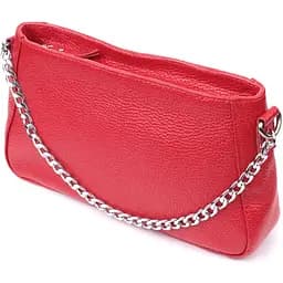 Сумка багет Shvigel с цепочкой и съемным ремешком из натуральной кожи 26.5х15х5.5 см sum0027033