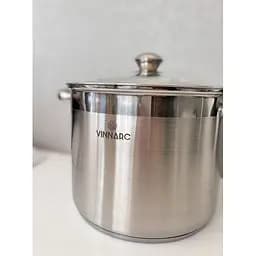 Каструля Vinnarc Classic Індукція нержавіюча з кришкою 11 л 26х21см  (5311-VN) - мініатюра 3