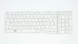 Клавіатура для ноутбука TOSHIBA (C650, C655, L650, L655, C660, L670, L675) rus, white