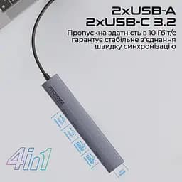 USB-Хаб Promate на 4 порти (litehub-pro) - мініатюра 6