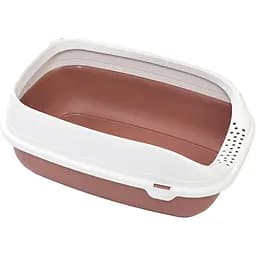 Туалет для кішок MPS Beta Plus Maxi Bruno з рамкою 49 x 39 x 17 см