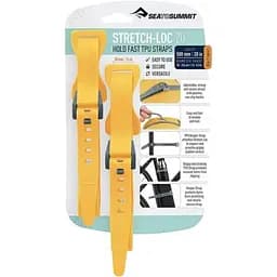 Набір стяжок Sea To Summit Stretch-loc 20 20mmx500mm 2 Pack Yellow (1033-STS ASLSTRP20X500YW)