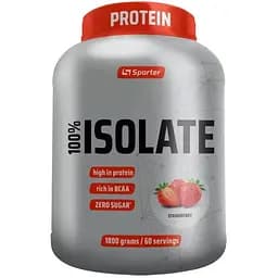 Сироватковий ізолят Sporter 100% Isolate 1.8 кг Полуниця