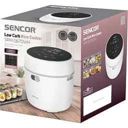 Рисоварка Sencor білий 0.6 л 350 Вт (SRM0670WH) - мініатюра 18