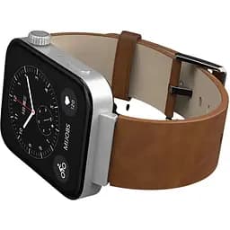 Кожаный ремешок Primo Mijobs для смарт часов Xiaomi Mi Watch Light Brown