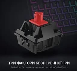 Клавіатура ігрова механічна GamePro MK-80R USB Red switch (Linear) RGB Black - мініатюра 4