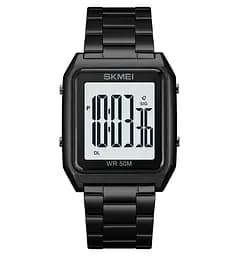 Чоловічий наручний годинник Skmei 1879 (Чорний з білим)