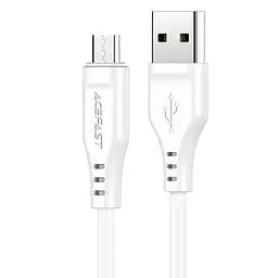 Кабель ACEFAST C3-09 USB to Micro 2,4A, 1.2m, TPE, TPE connectors, White