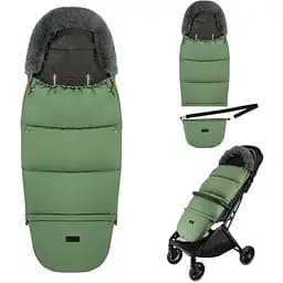 Зимовий конверт MoMi Sleeping bag 2 в 1 green зелений