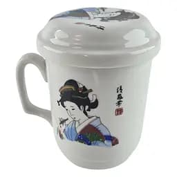 Чашка заварювальна з ситечком Гейша h - 11 см d - 6.5 см 230 мл (SFC41)