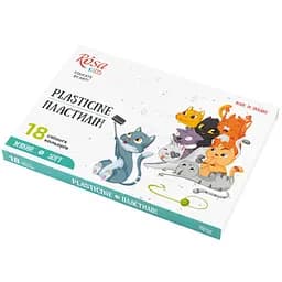 Набір пластиліну Cats зі стеком 18×288г ROSA Kids - мініатюра 1