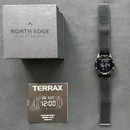 Годинник чоловічий водостійкий тактичний North Edge Terrax Green (2 ремешка) - мініатюра 9