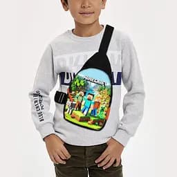 Сумка через плечо детская Minecraft 29х17 см сумка слинг для мальчика (02121)