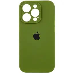 Чохол Epik Silicone Case Full Camera Protective AA для Apple iPhone 15 Pro 6.1 Зелений/Dark Olive