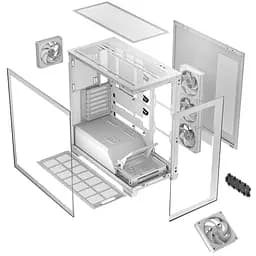 Корпус Modecom VOLCANO STELLAR ARGB MIDI 5x120 мм fans WHITE без БЖ ATX (AT-STELLAR-5F-ARGB-20) - мініатюра 2