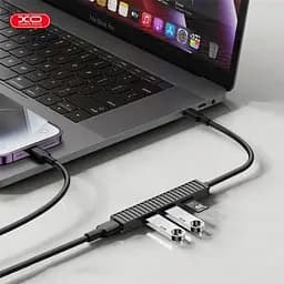 Концентратор XO USB-C 4-in-1 порти XO (HUB014B.black) (HUB014B.black) - мініатюра 4