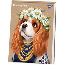 Альбом для малювання Yes Spaniel, А4, 40 аркушів (130549)