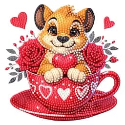 Алмазна мозаїка Тигреня ZAV1818-10, 18х18 см