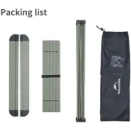Складаний стіл Naturehike CNK2450JJ013, L, алюміній, сірий - мініатюра 4