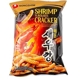 Снек зі смаком креветок гострі Nongshim 75г