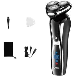 Електрична чоловіча електробритва для бороди VGR 309V-45 роторна акумуляторна електробритва для чоловіків