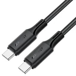 Дата кабель Acefast C17-03 Type-C to Type-C 60W (1.2m) Black - мініатюра 3
