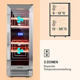 Винний холодильник Klarstein Vinovilla 17 Built-In Duo (10032030) - мініатюра 4
