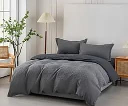 Комбинированное муслиновое постельное белье Primavara Евро с простыней на резинке