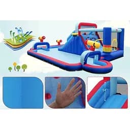 Надувний парк Costway Fun Kids із водними гірками (без вентилятора) - мініатюра 5